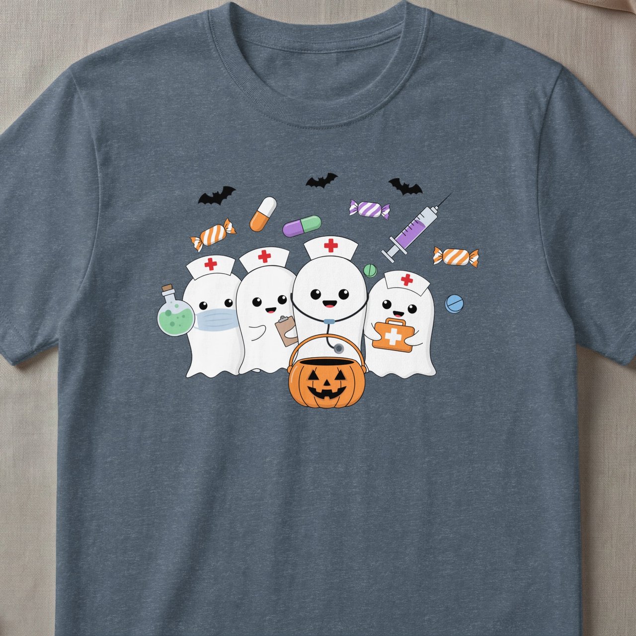 Ghost Nurse Halloween Tee