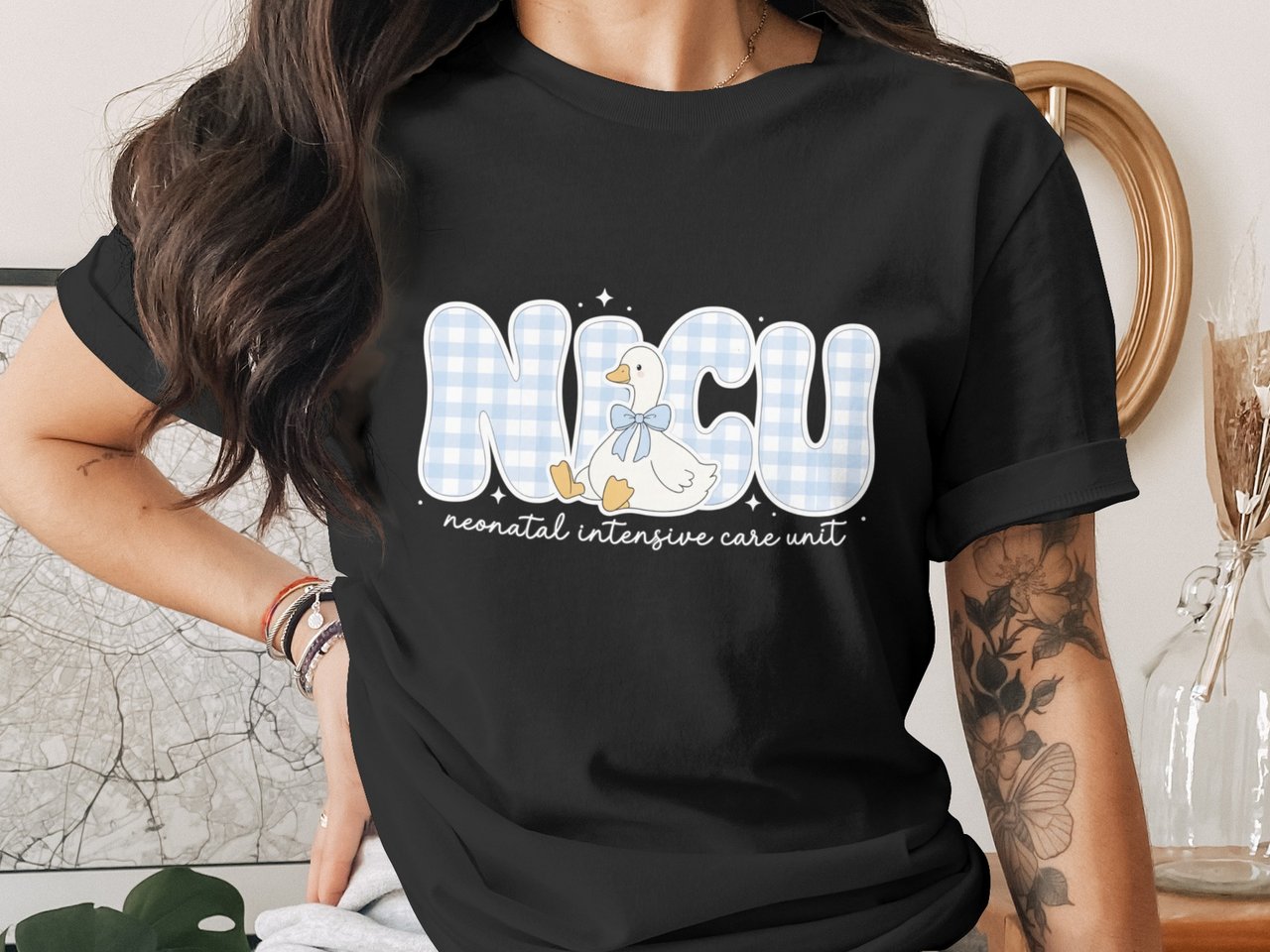 NICU Nurse Goose T-Shirt: Neonatal Intensive Care Unit Doctor Tee
