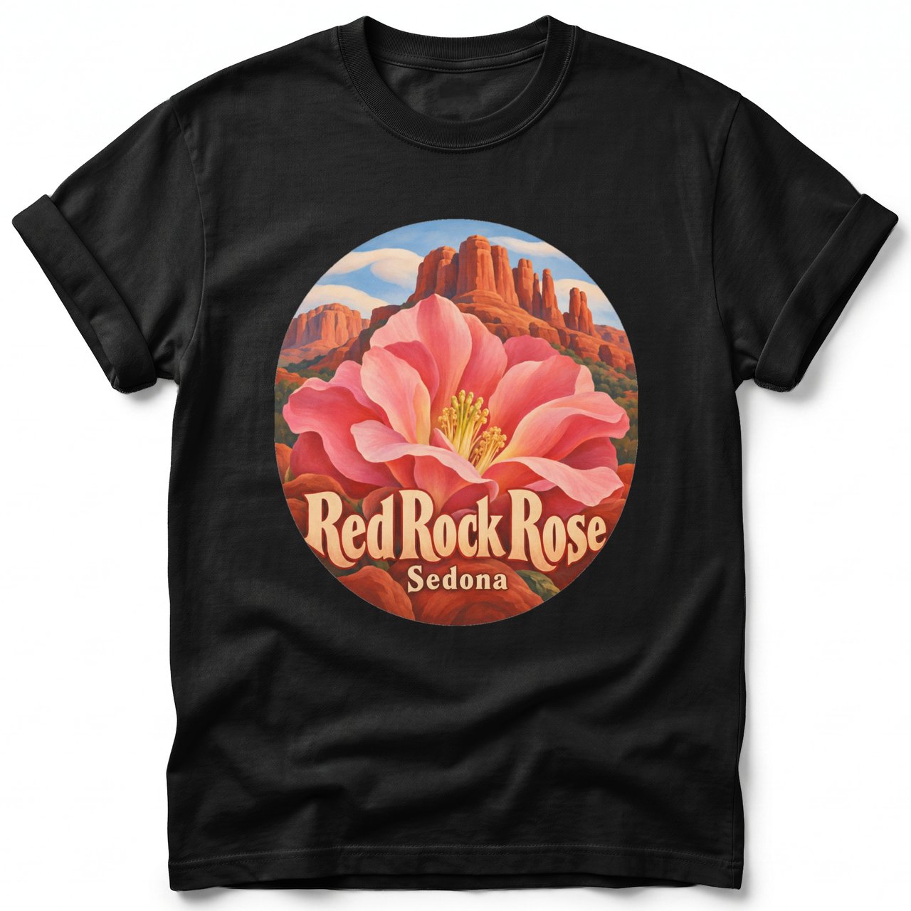 Red Rock Rose ~ Comfort Colors Premium Tee