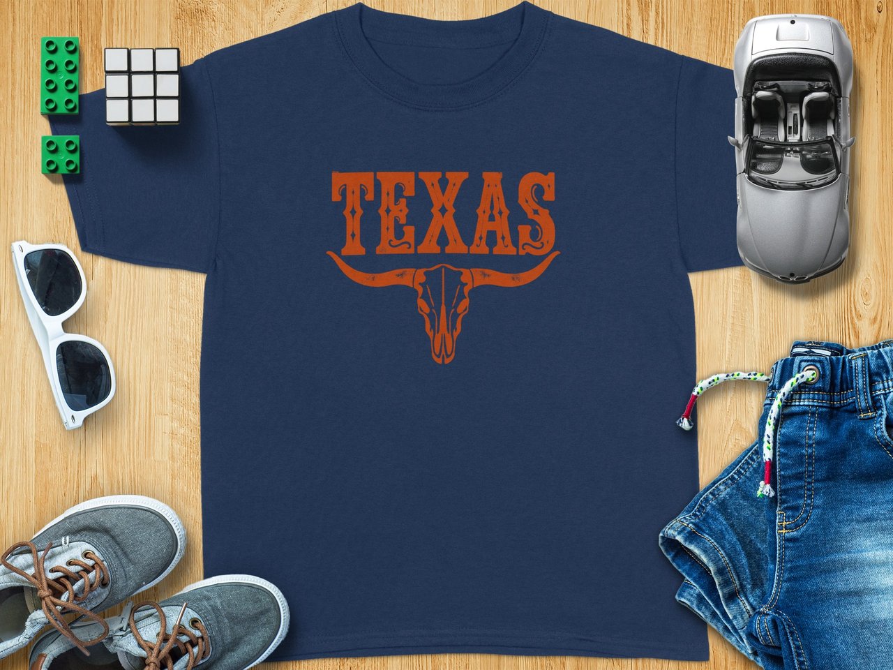 Texas Longhorn Skull Tee