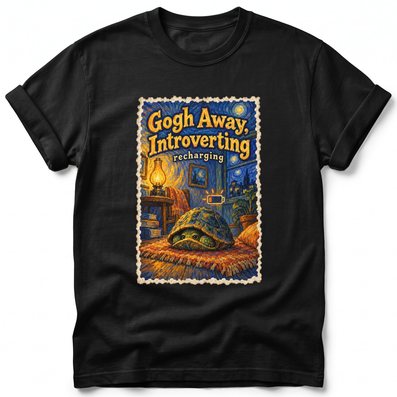 Gogh Away, Introverting ~ Comfort Colors Premium Tee
