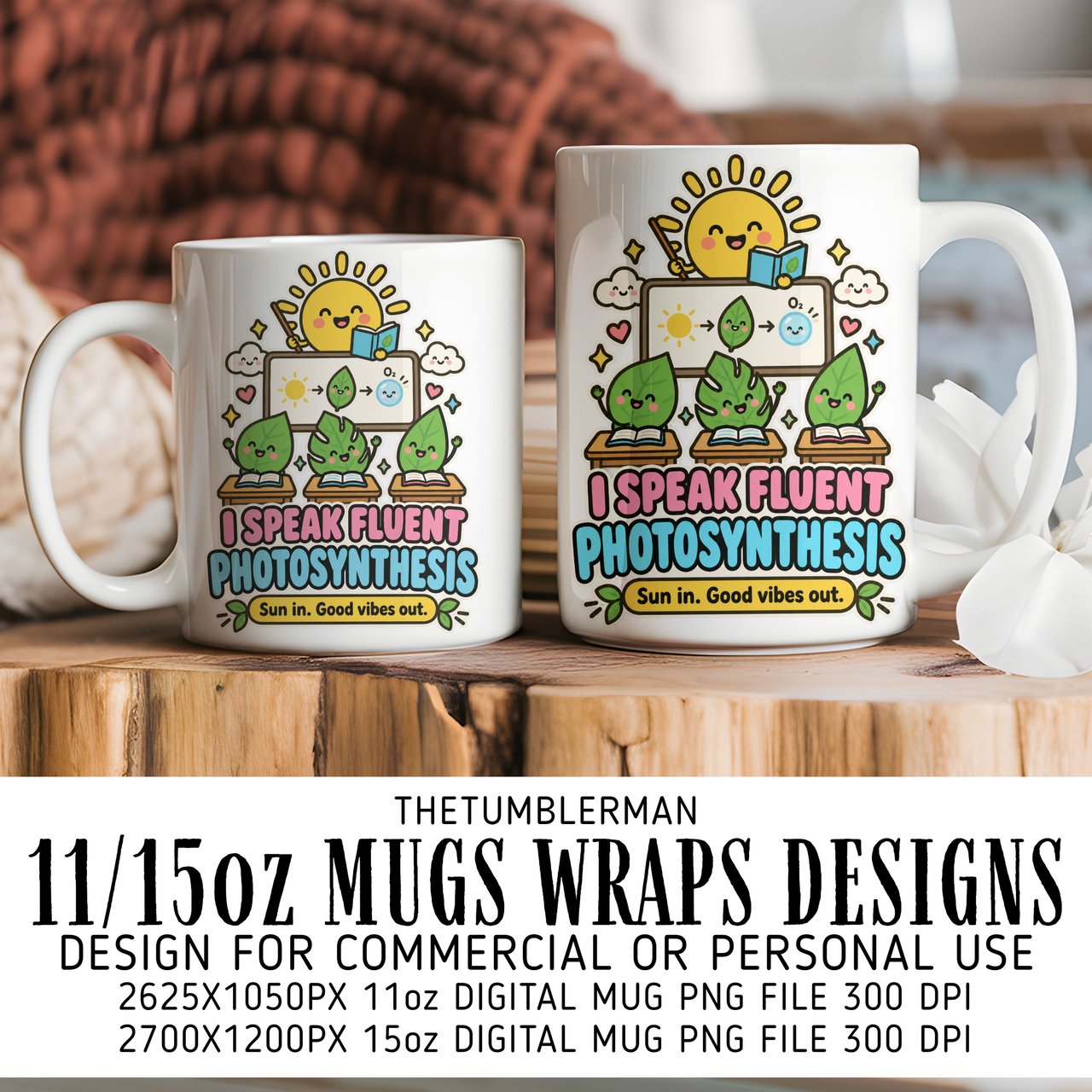 Fluent Photosynthesis Digital Mug Wrap