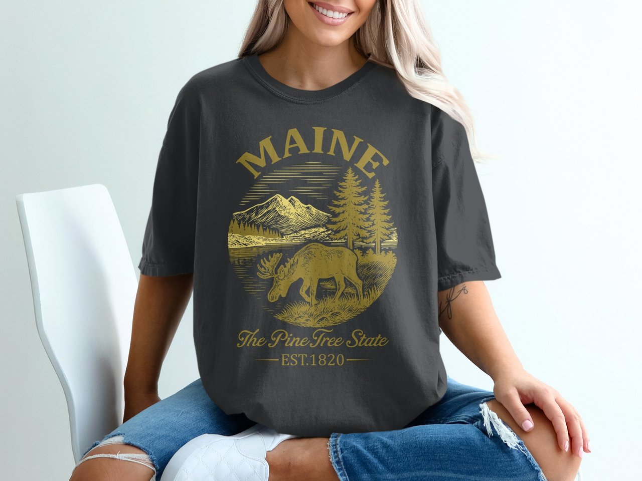 Maine Pine Tree State Est. 1820 T-Shirt