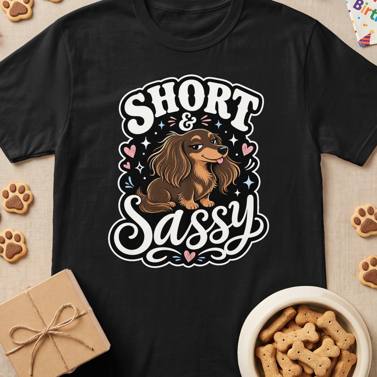 Short and Sassy Dachshund Tee