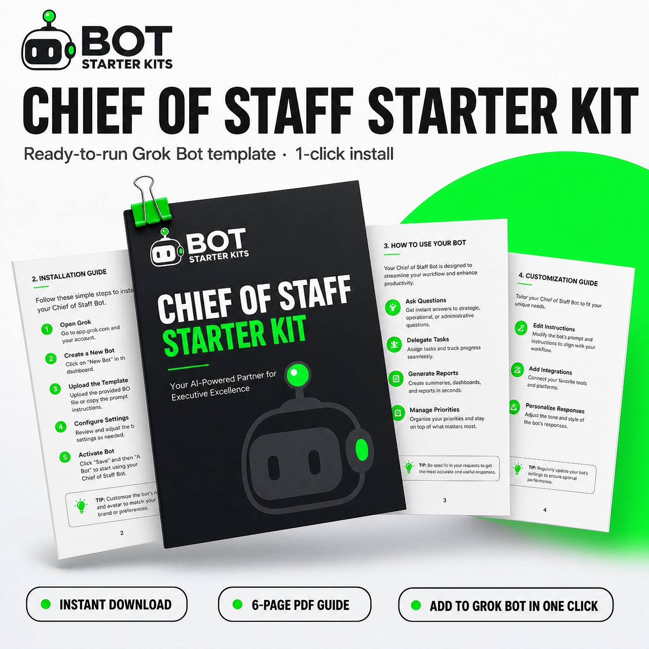 Chief of Staff Template for Grok Bot - Starter Kit with Daily Brief Routine