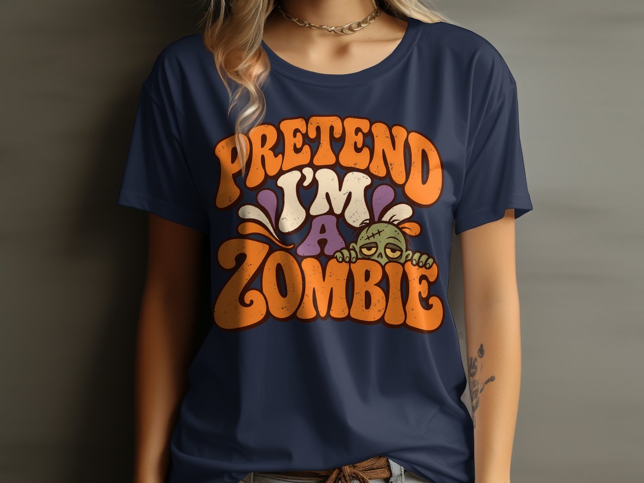 Pretend I'm a Zombie Tee or Sweatshirt