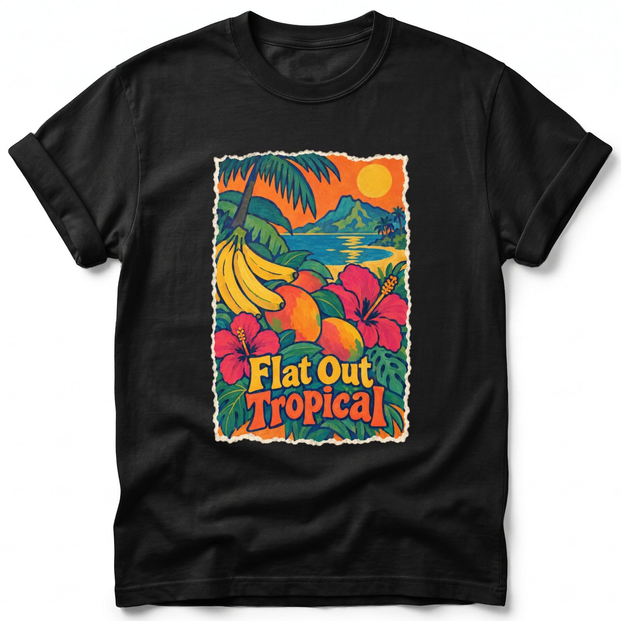 Flat Out Tropical ~ Comfort Colors Premium Tee