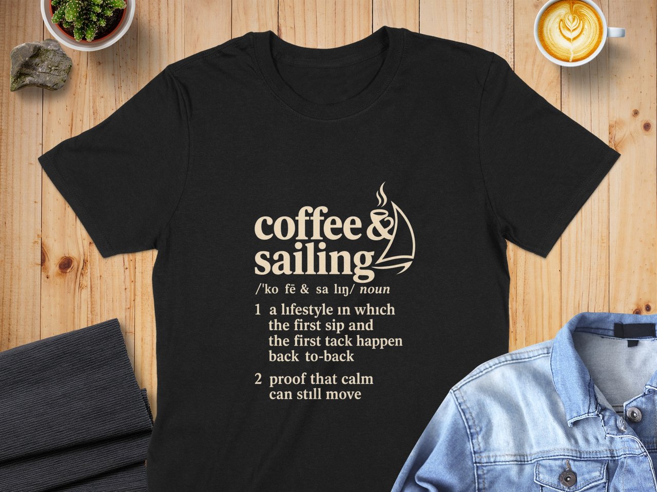Coffee and Sailing Definition Print