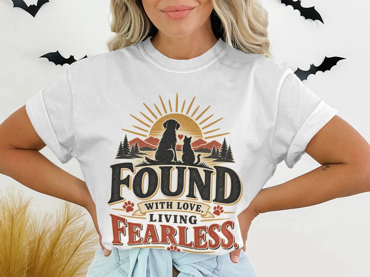 Found With Love Living Fearless Tee