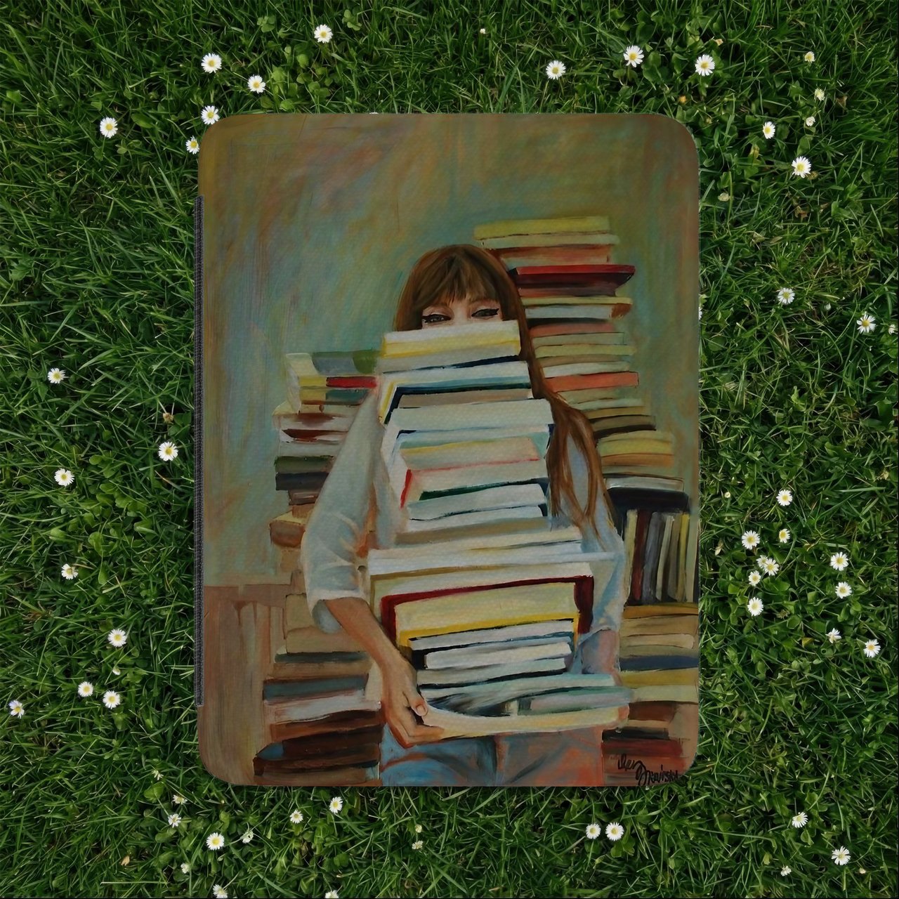 Bookworm Stack Kindle Case