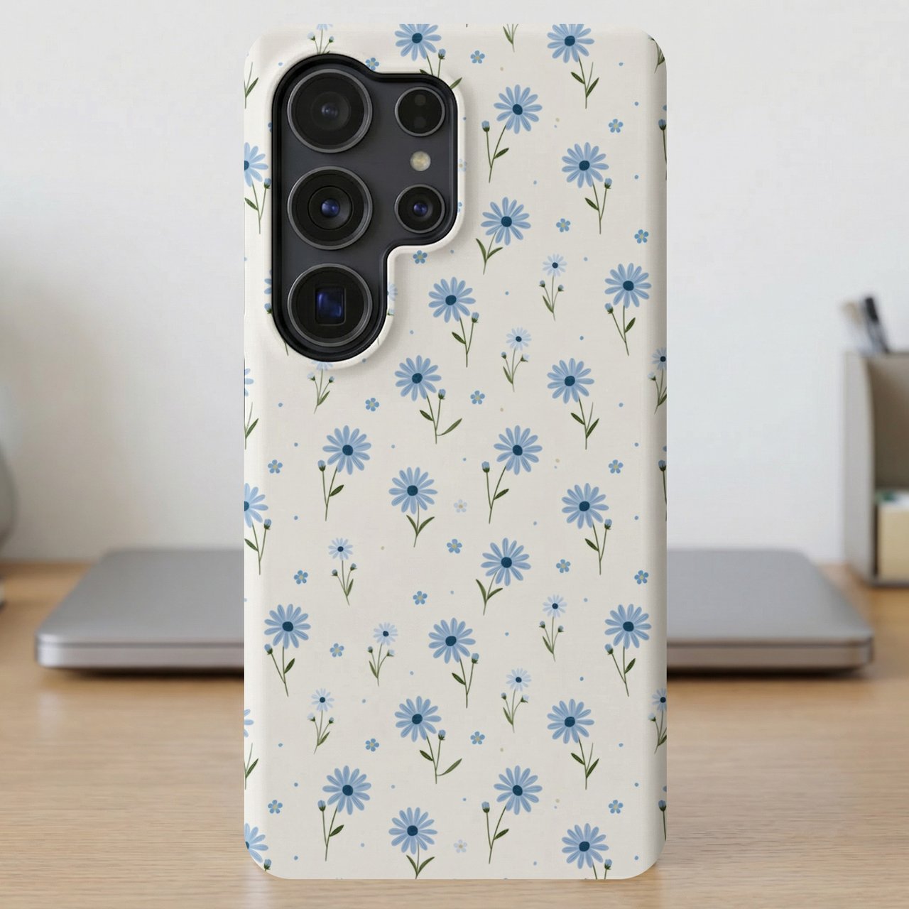 Blue Daisy Floral MagSafe® Phone Case