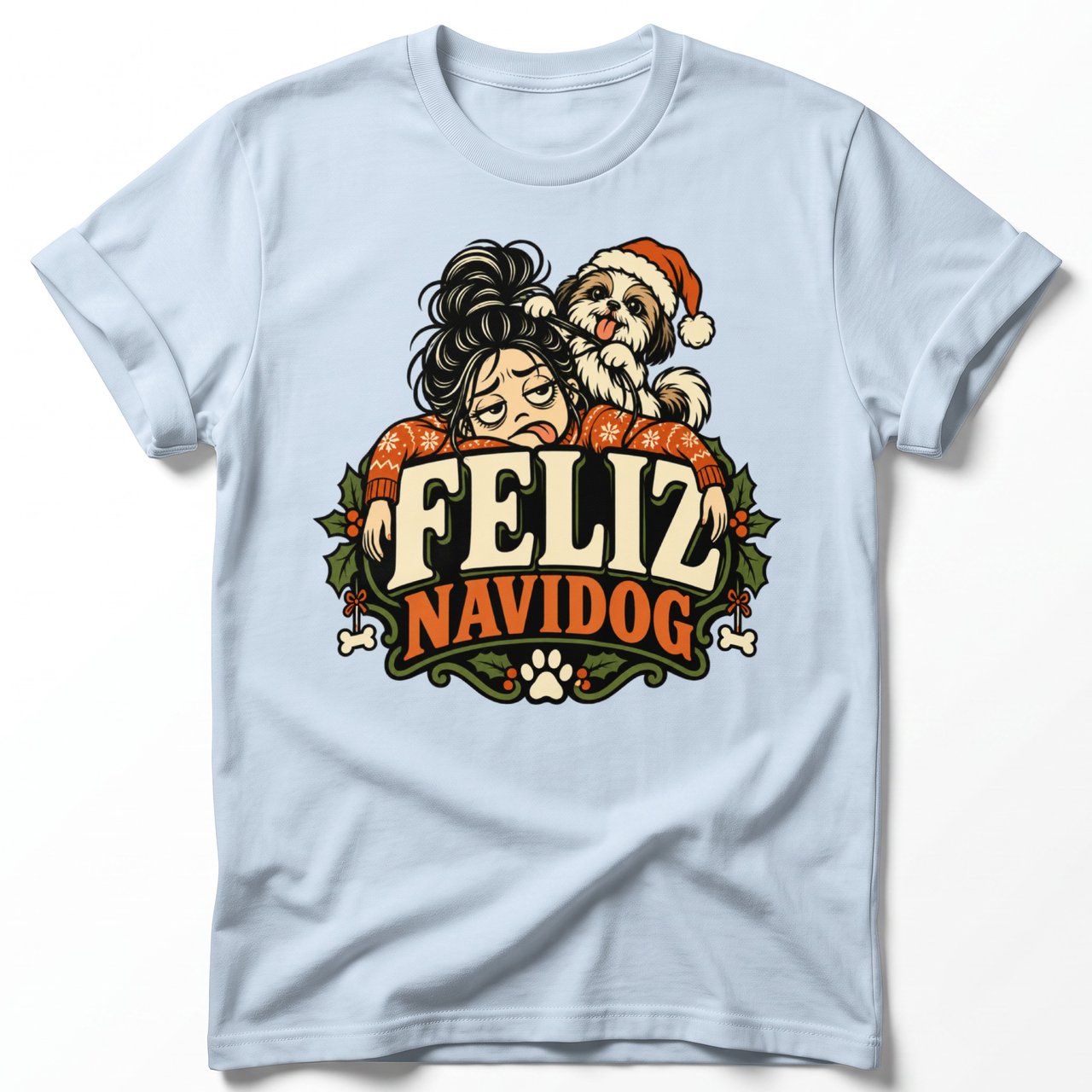 Feliz Navidog Dog Mom Tee