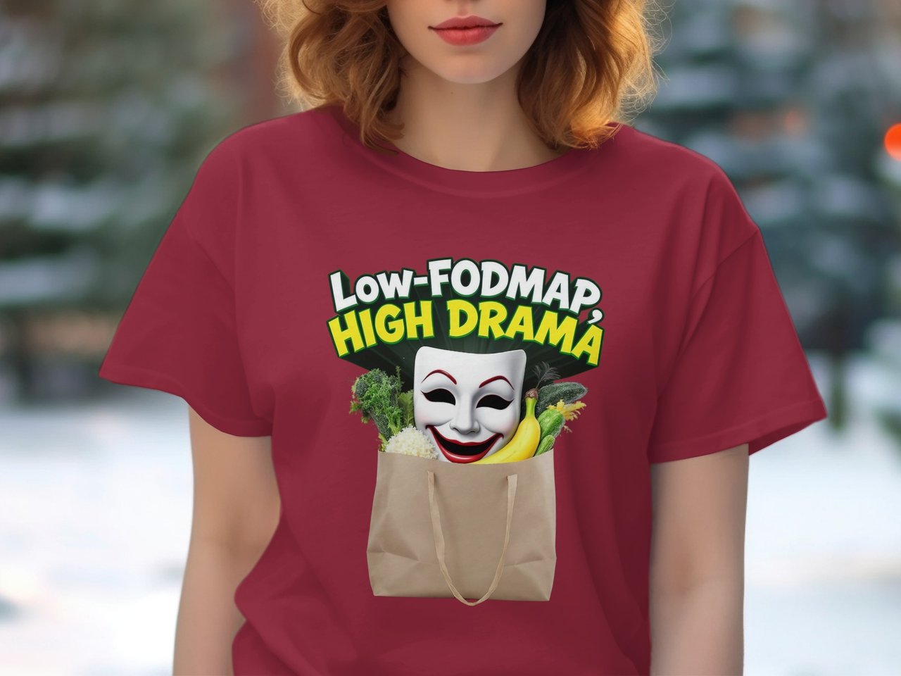 Low FODMAP, High Drama, IBS Humor Shirt, Funny Gut Health Tee