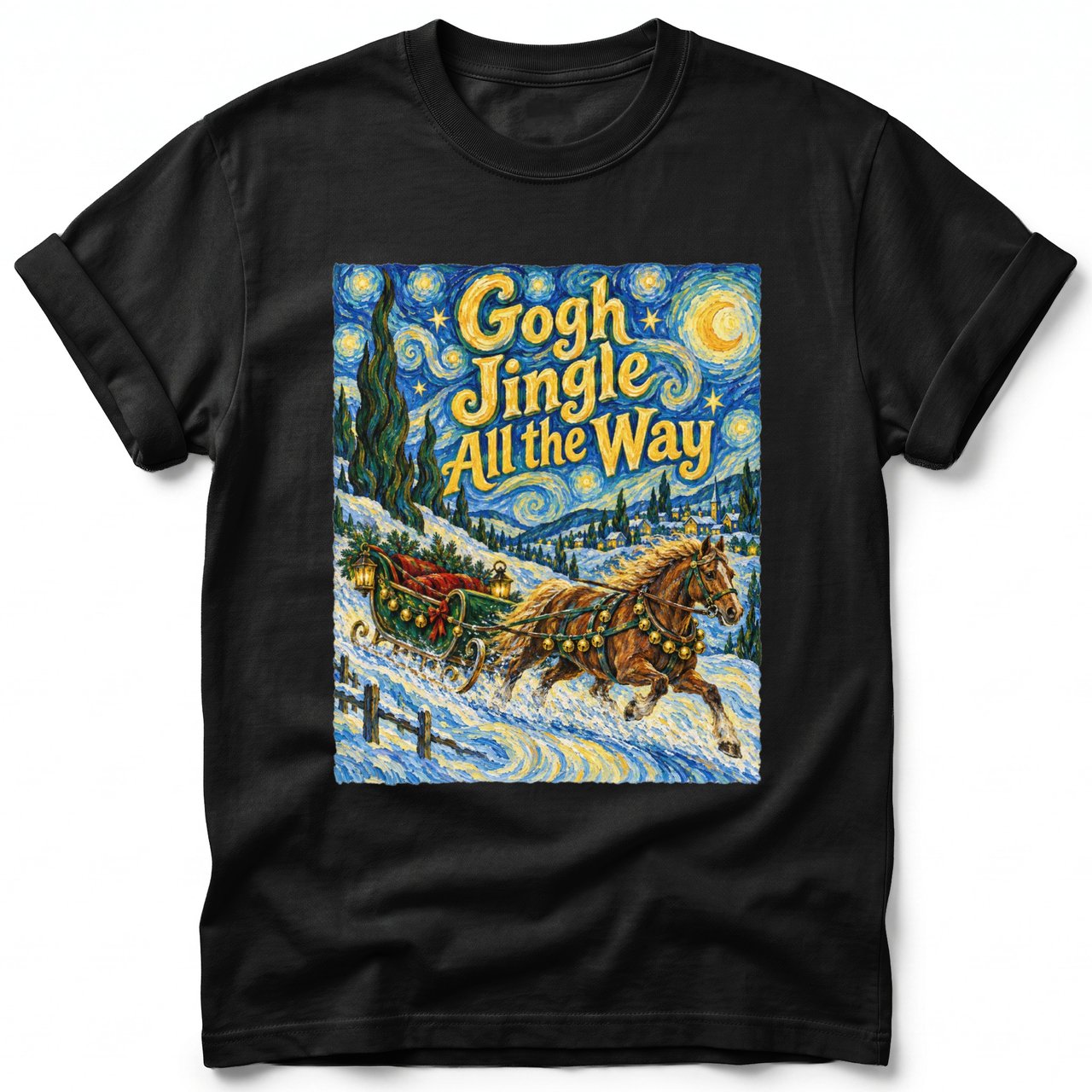Gogh Jingle All the Way ~ Comfort Colors Premium Tee