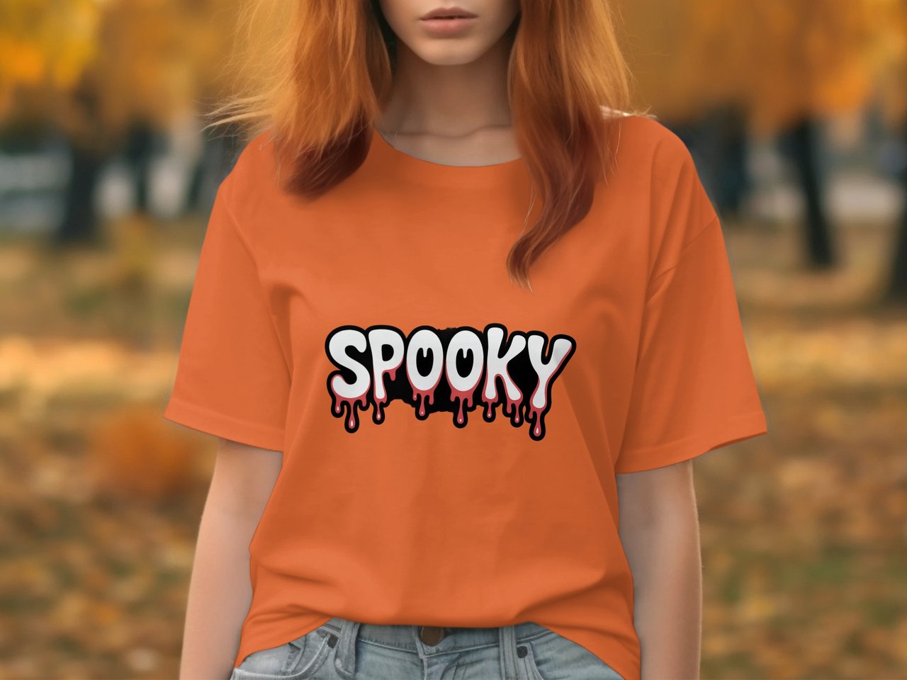 Halloween Spooky Drip Sweatshirt, Graphic Sweatshirt, Creepy Cute, Trendy Fall Apparel, Halloween Party Sweatshirt, Spooky Season Sweatshirt
