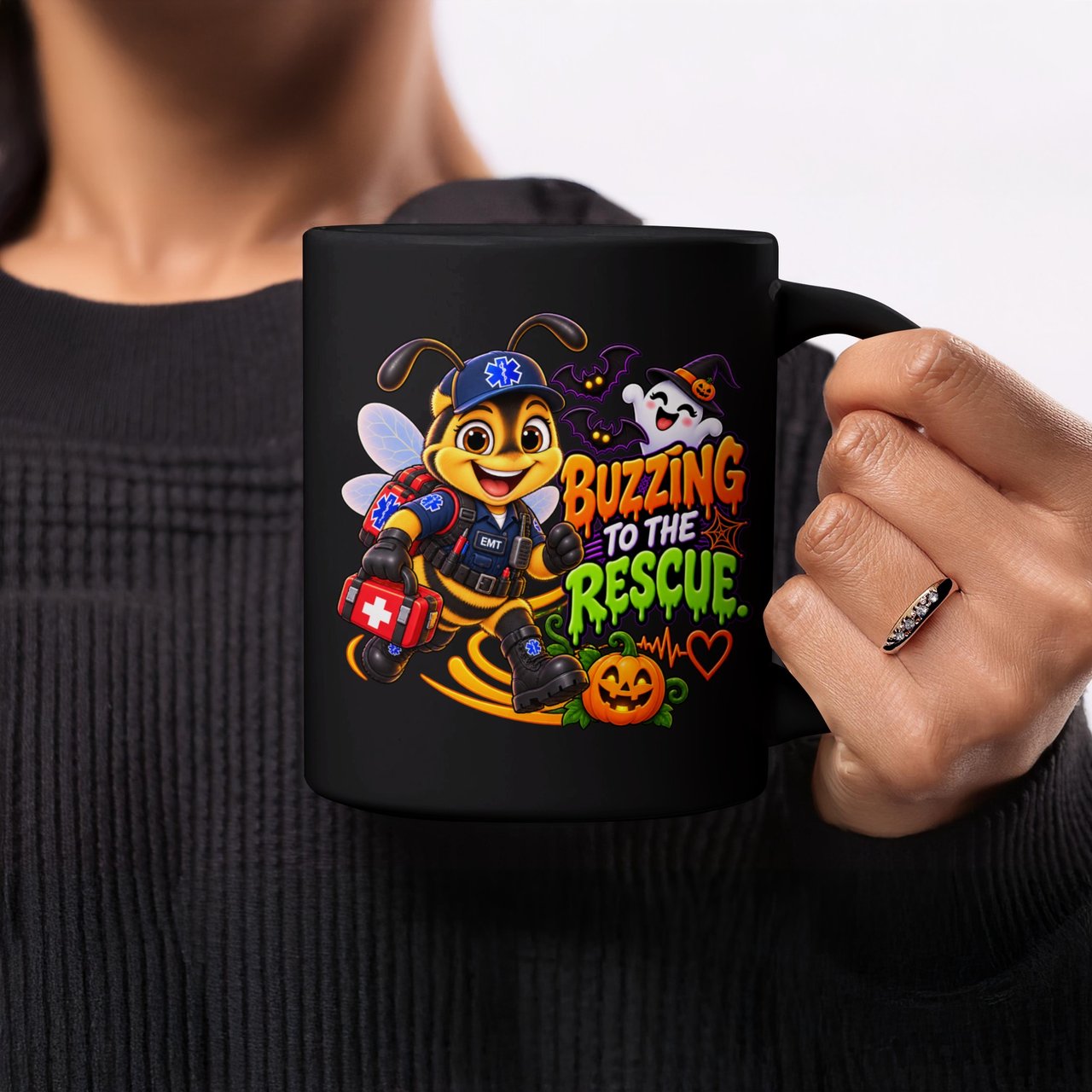 Buzzing To The Rescue EMT Mug