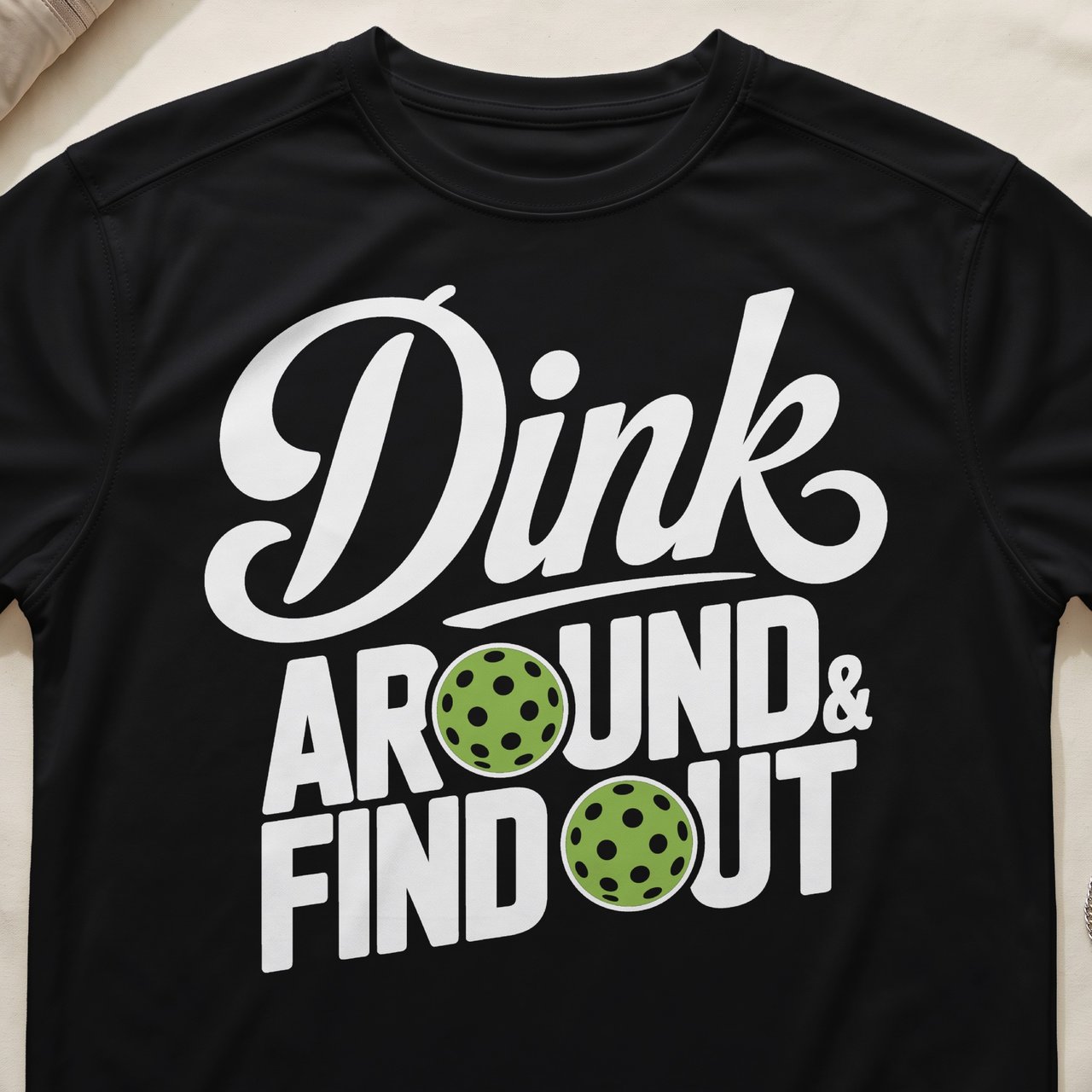 Pickleball Sport-Tek Performance Tee, Dink Around & Find Out, Athletic Pickleball Court Apparel