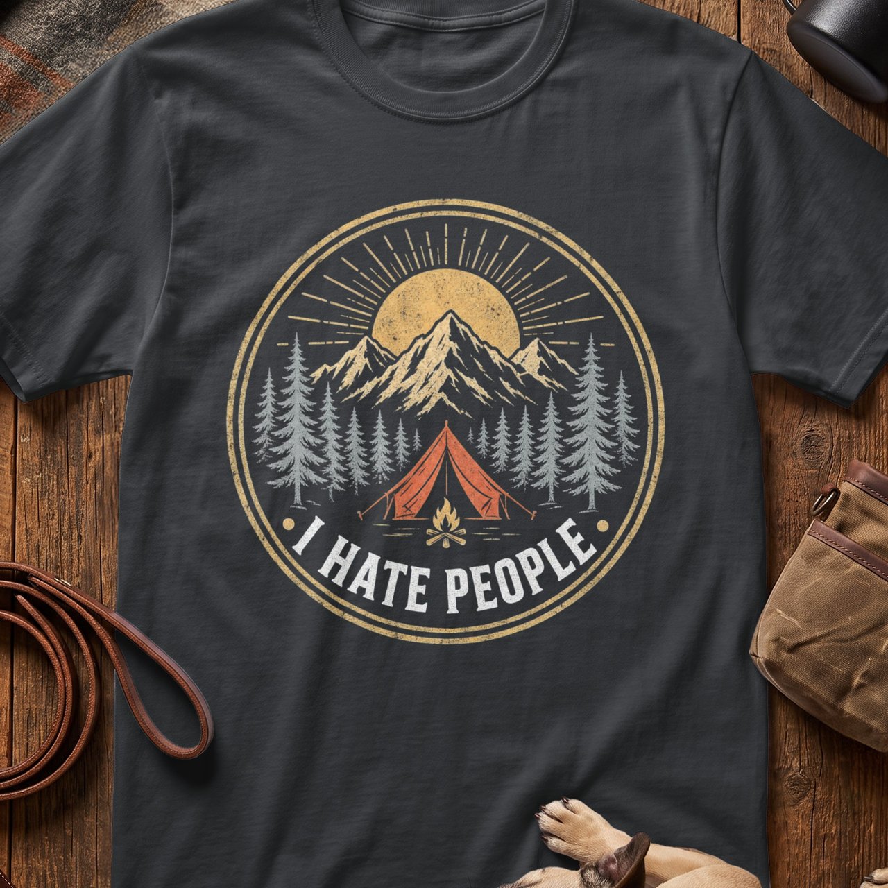 I Hate People Camping T-Shirt