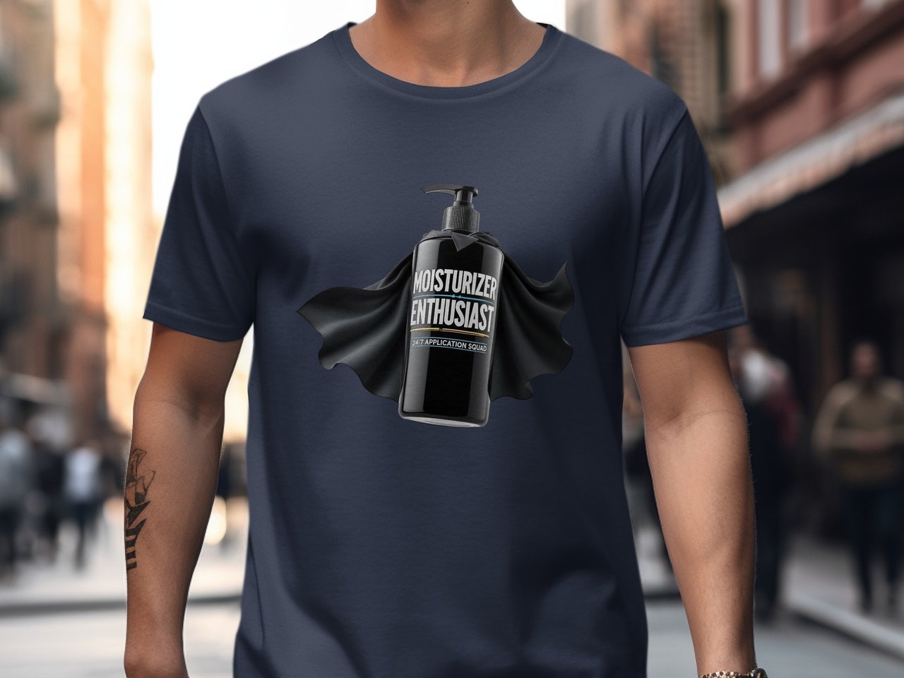 Moisturizer Enthusiast T-Shirt, 24 7 Application Squad Shirt, Funny Skincare Tee, Self Care Shirt, Superhero Skincare T-Shirt, Gift Idea
