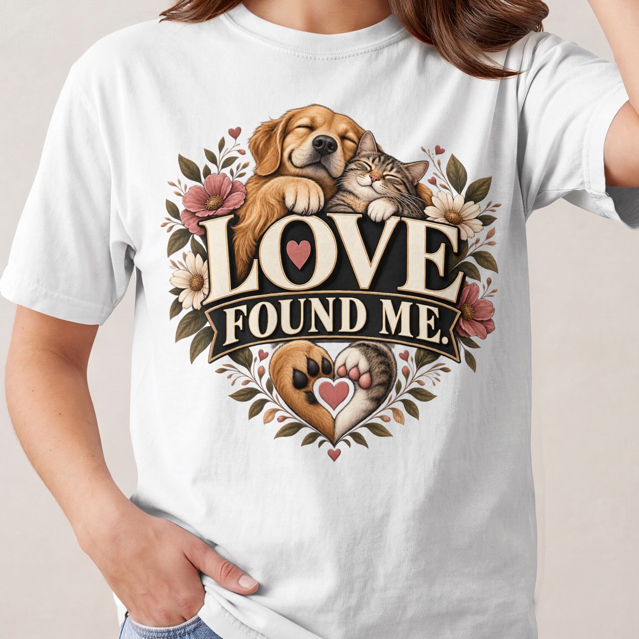 Love Found Me Pet Lover Tee