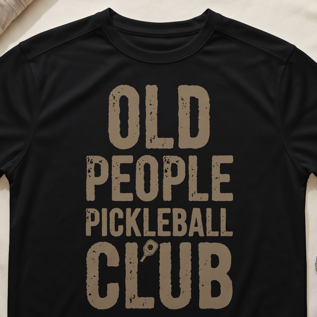 Pickleball Sport-Tek Performance Tee, Old People Pickleball Club, Athletic Moisture-Wicking Court Apparel