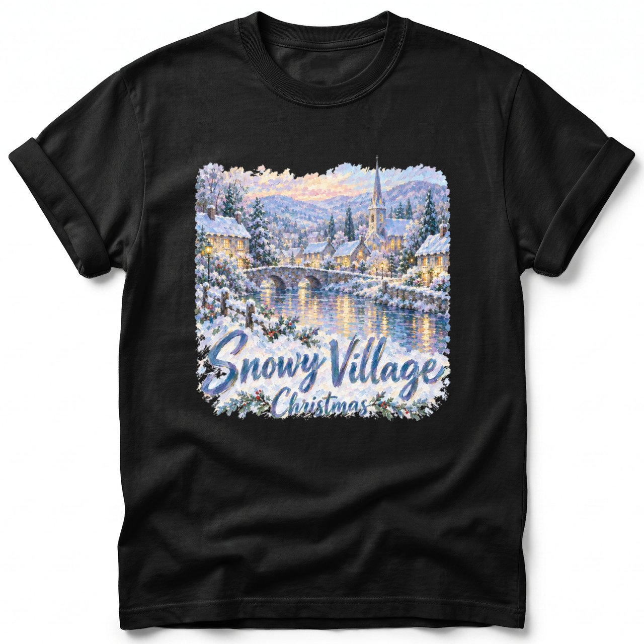 Snowy Village ~ Comfort Colors Premium Tee