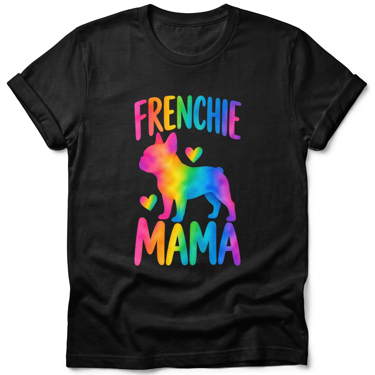Rainbow Frenchie Mama Tee