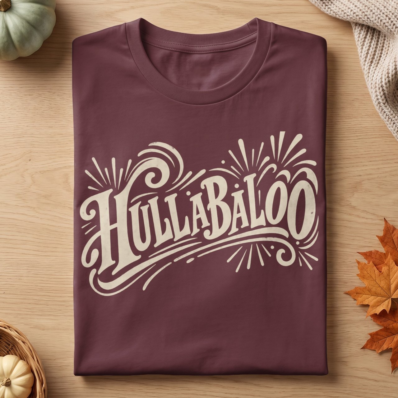 Hullabaloo Vintage Typography Tee