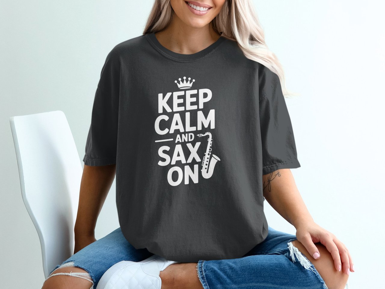 Keep Calm and Sax On T-Shirt