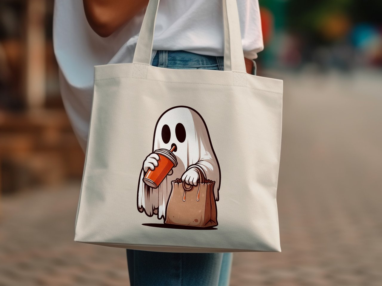 Ghost Snack Run Tote Bag