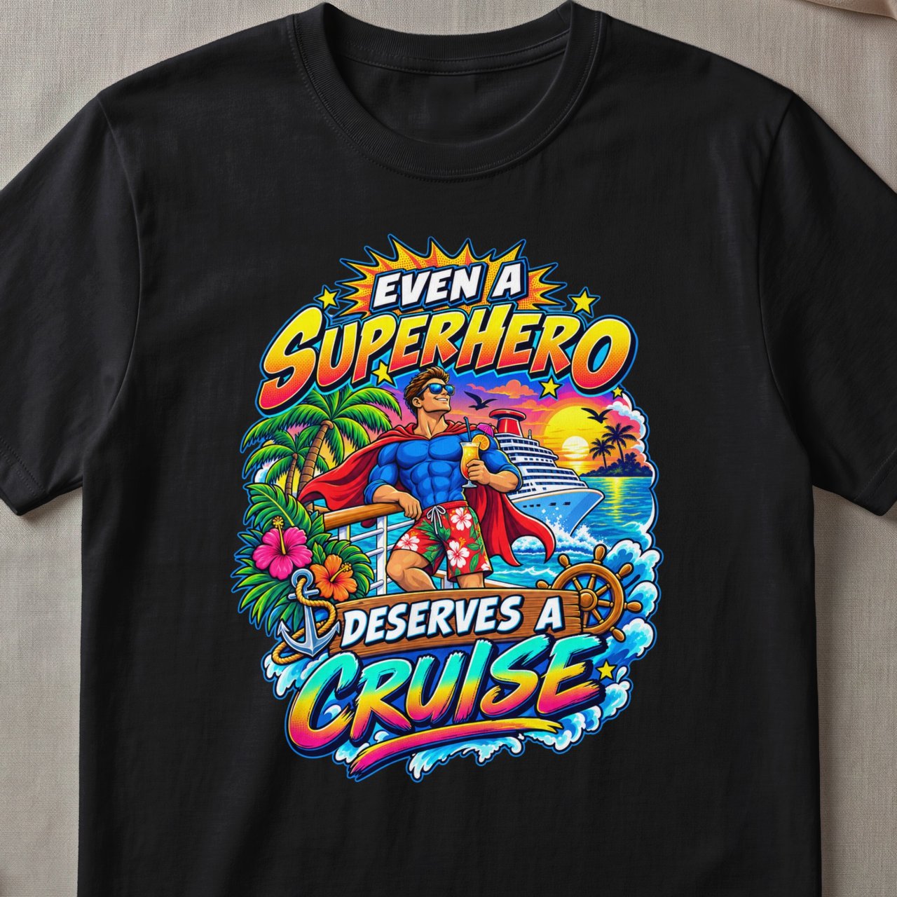 Even A Superhero Deserves A Cruise T-Shirt