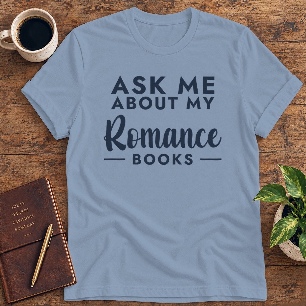 Ask Me About My Romance Books Softstyle Tee