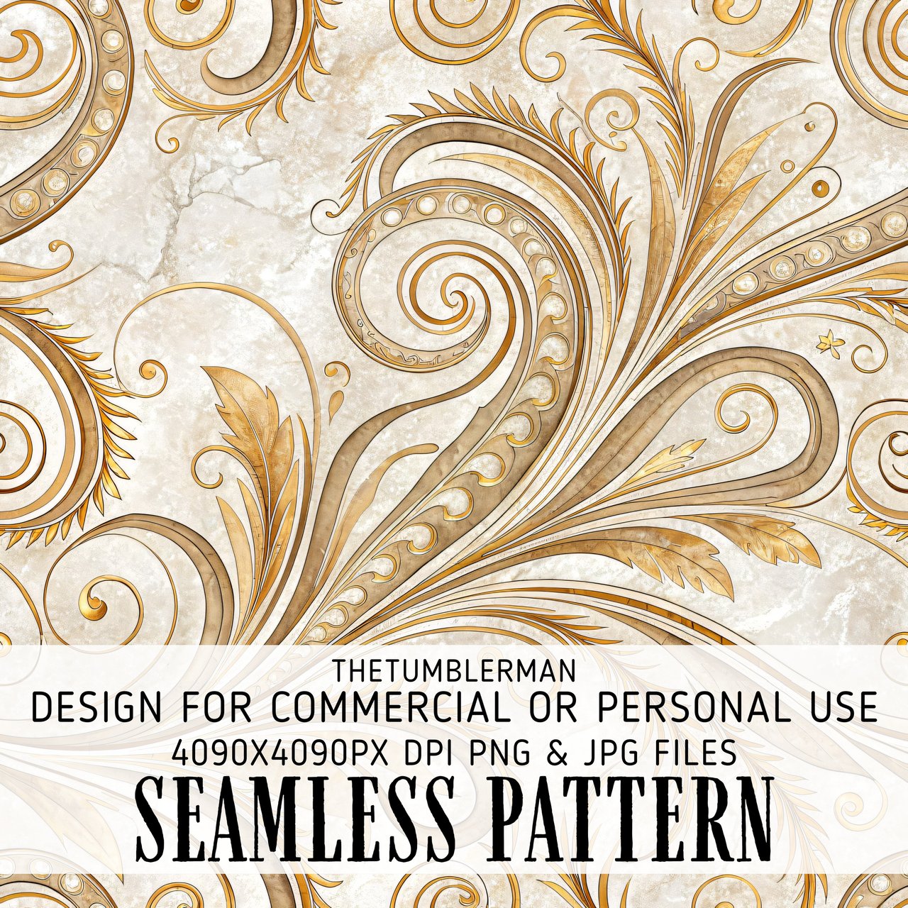 Golden Swirls Tumbler Design, Digital Papers, Floral Backgrounds, Junk Journal Pages, Printable PNG, Scrapbooking Paper