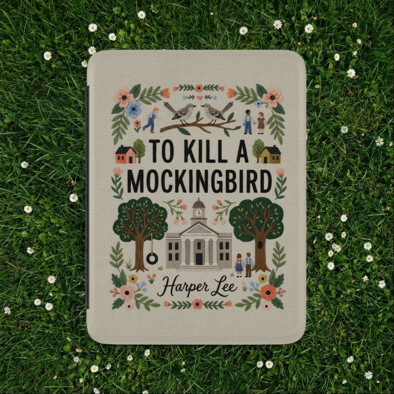 To Kill A Mockingbird Floral Kindle Case
