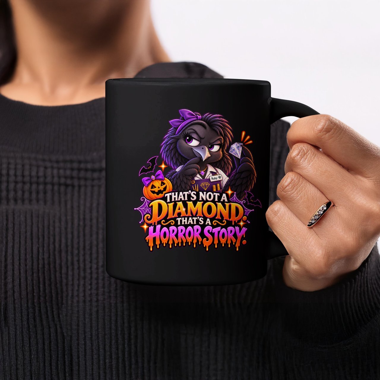 Not A Diamond Horror Story Raven Mug
