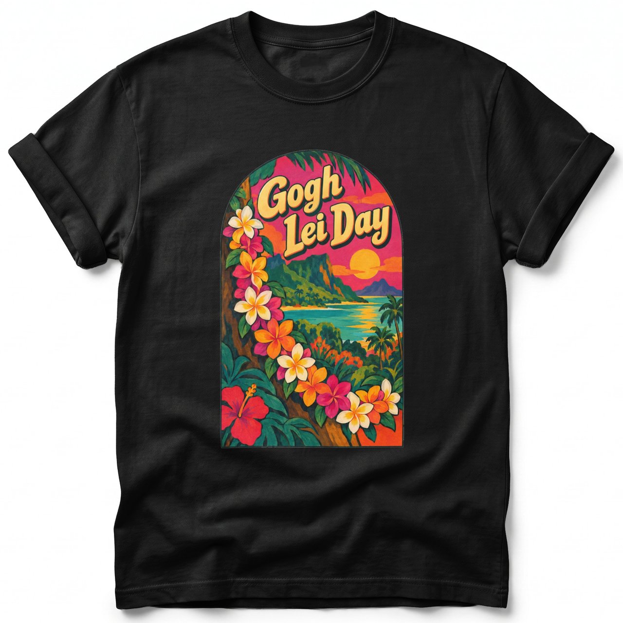 Gogh Lei Day ~ Comfort Colors Premium Tee