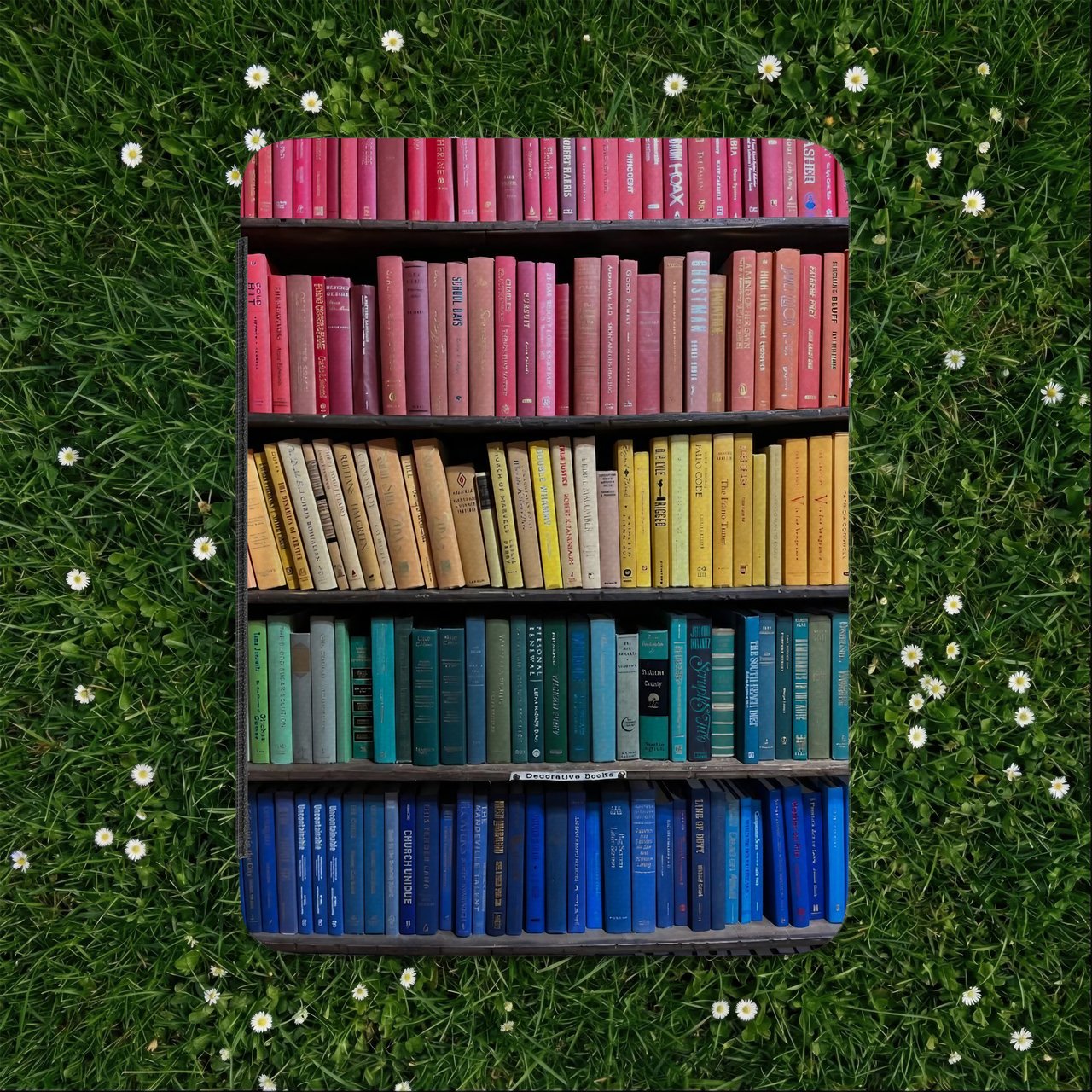 Rainbow Bookshelf Kindle Case