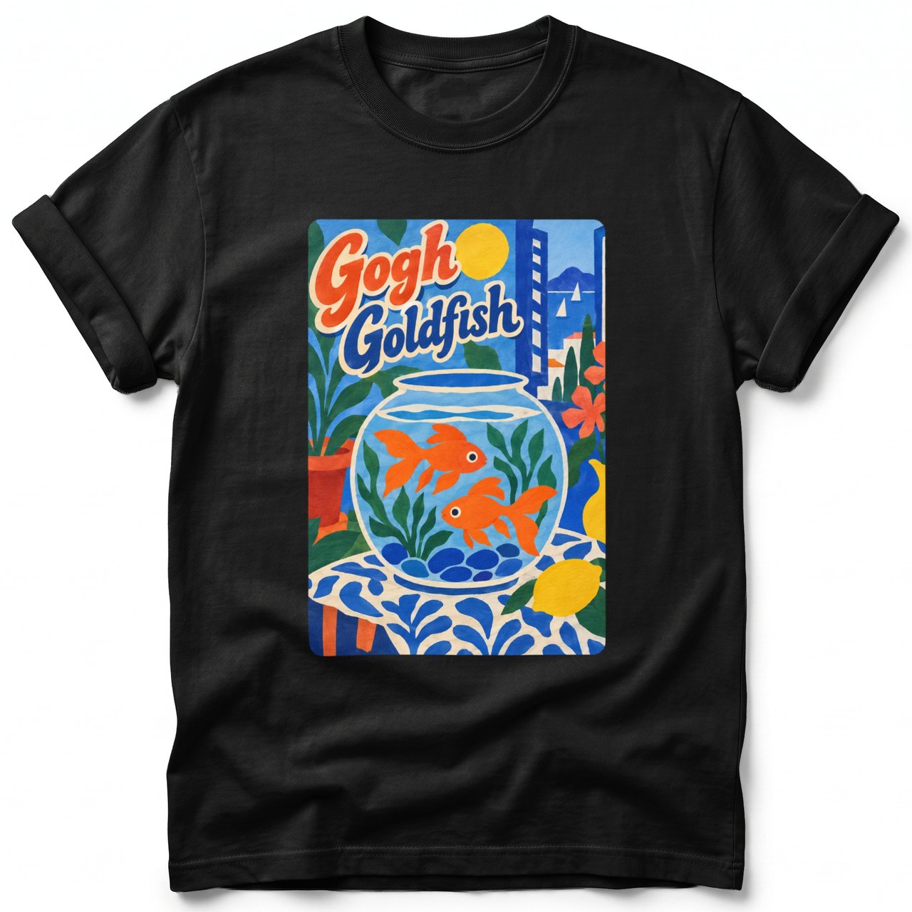 Gogh Goldfish ~ Comfort Colors Premium Tee