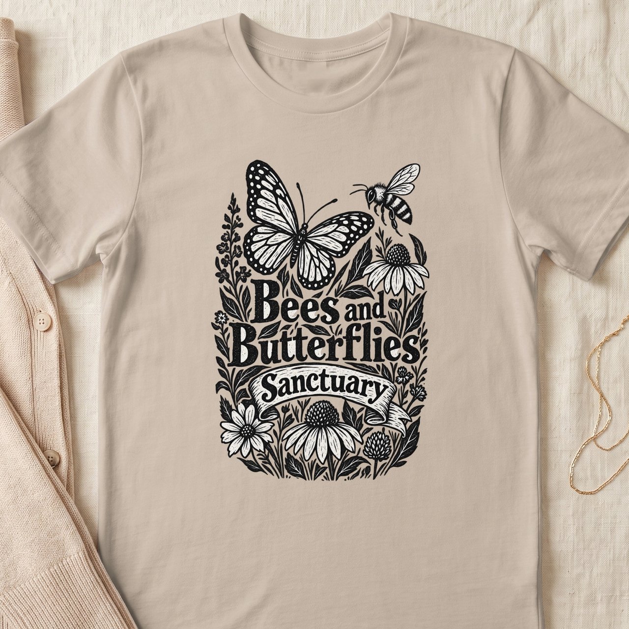 Bees and Butterflies Sanctuary Tee