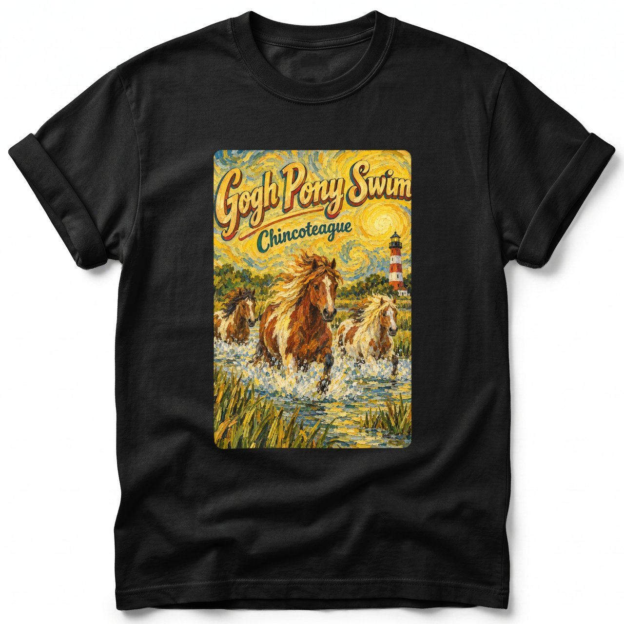Gogh Pony Swim ~ Comfort Colors Premium Tee