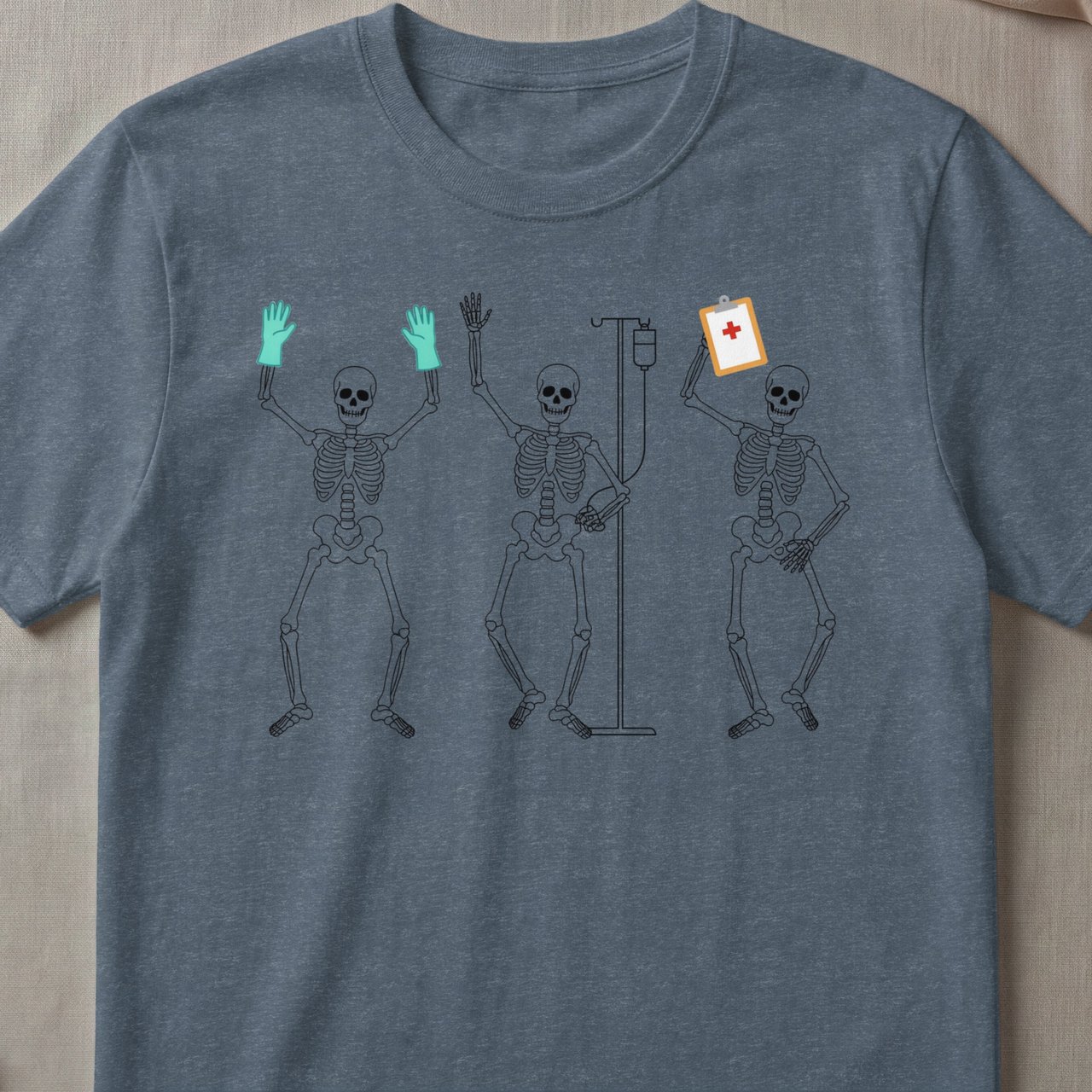 Dancing Medical Skeletons Tee