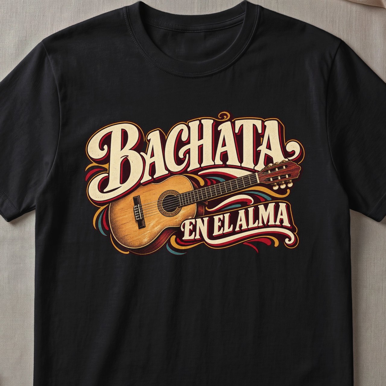 Bachata en el Alma T-Shirt – Dominican Music & Culture Tee