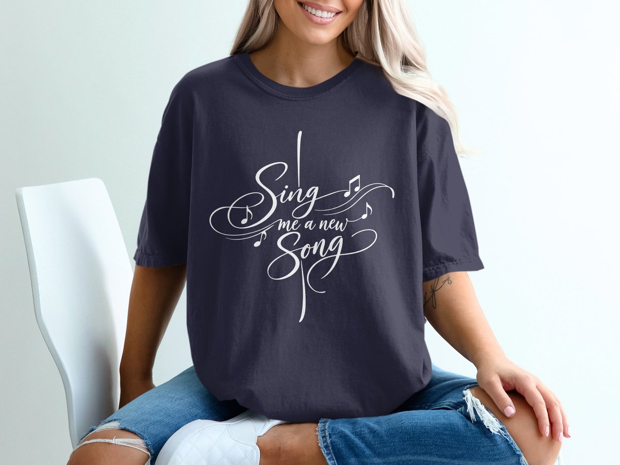 Sing Me A New Song Christian Shirt, Worship Praise