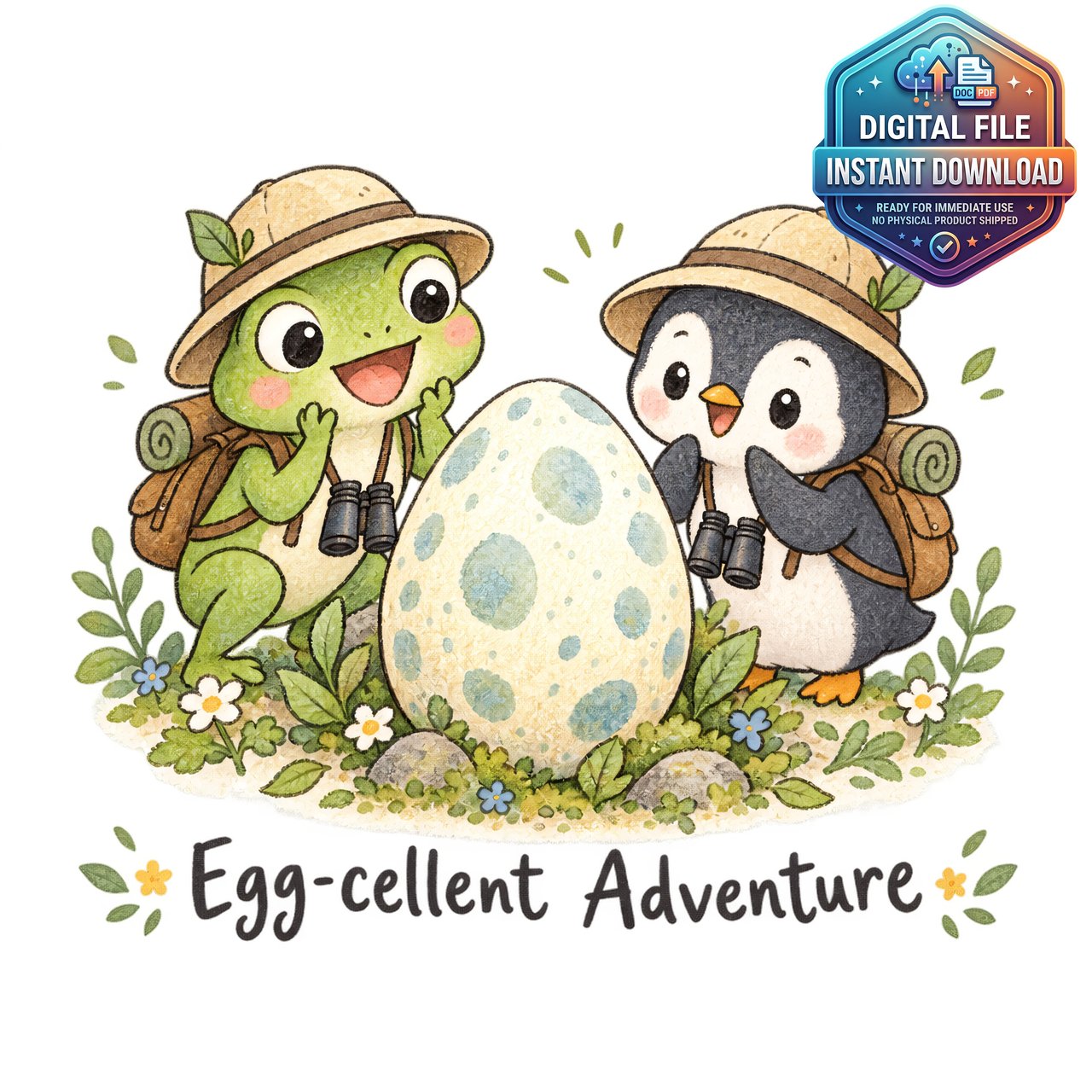 Egg-cellent Adventure Clipart