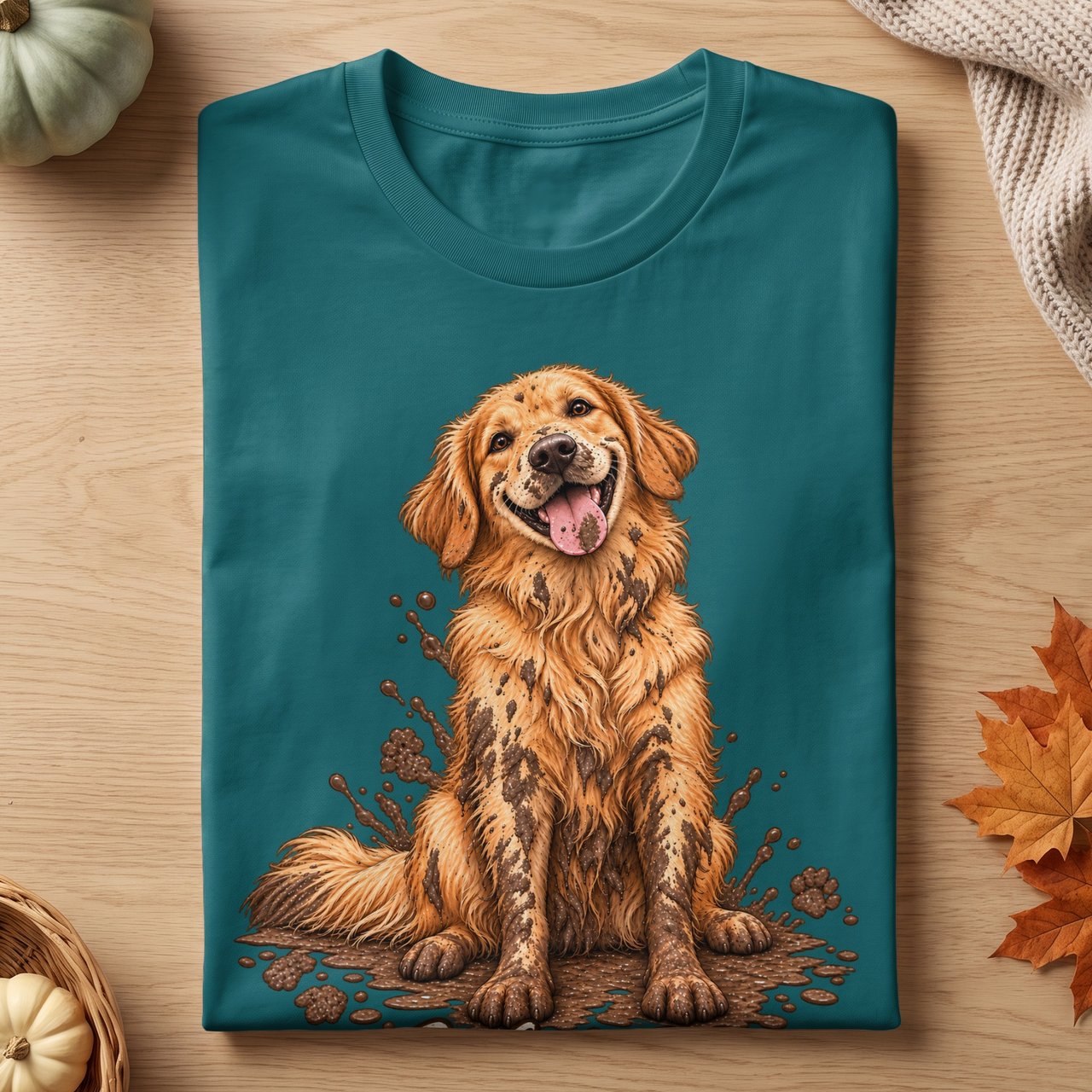 Muddy Golden Retriever Worth It Tee