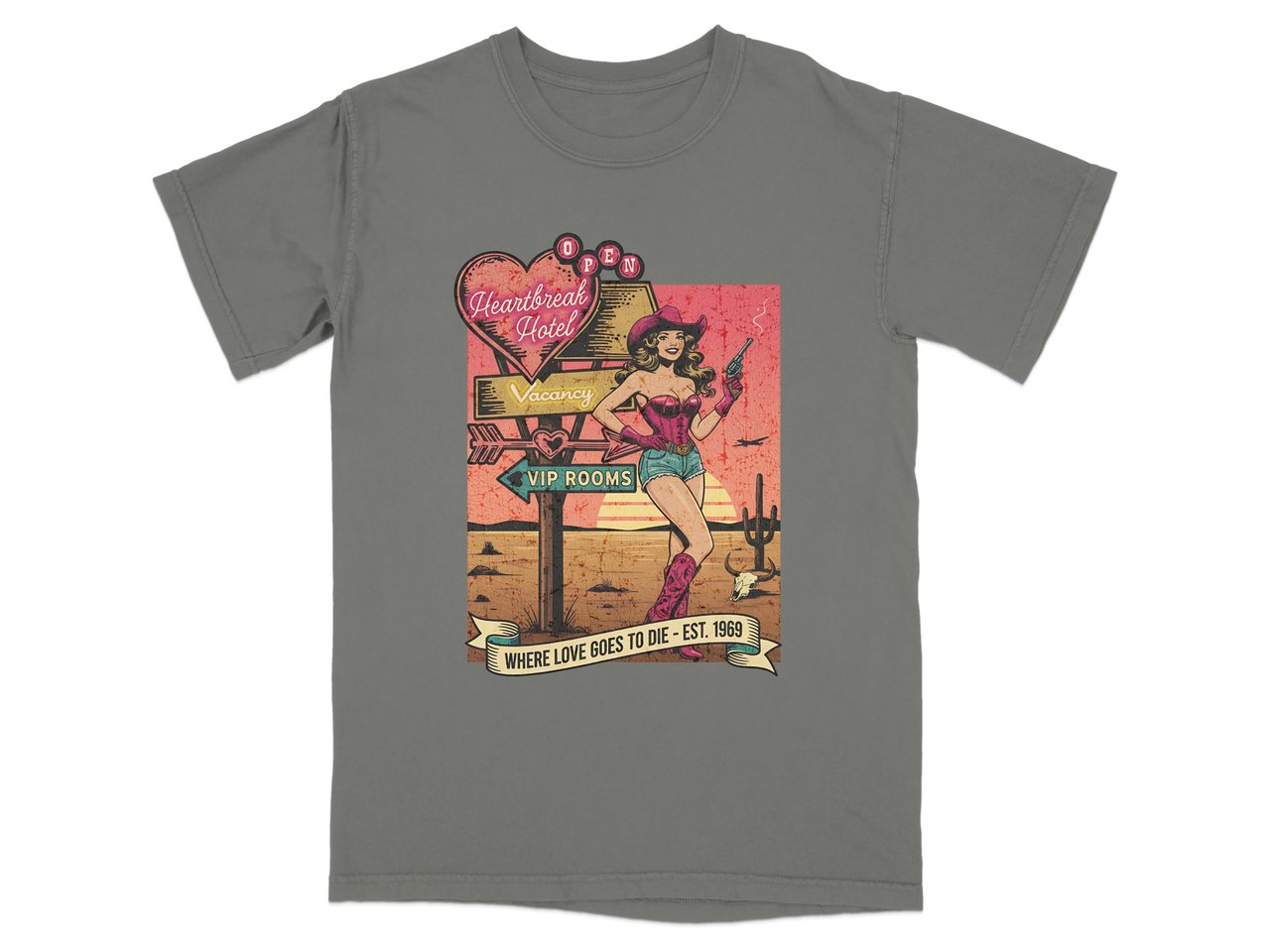Heartbreak Hotel Cowgirl Tee