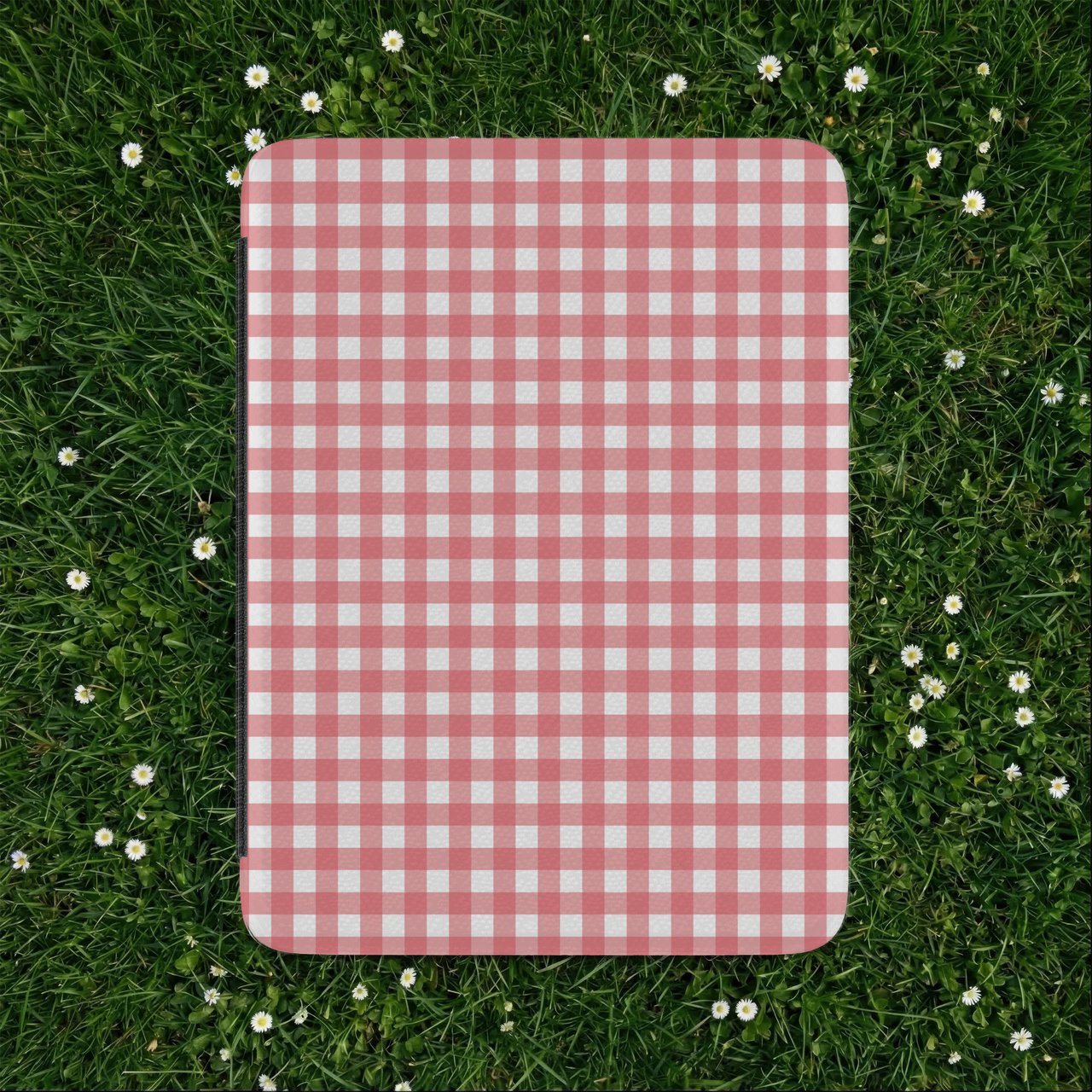 Pink Gingham Kindle Case