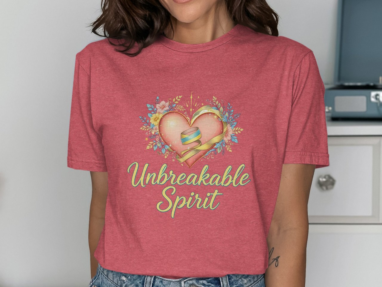 Cancer fighting t-shirt, Unbreakable Spirit Tee, stronger than cancer, breast cancer, prostate cancer, lung cancer 