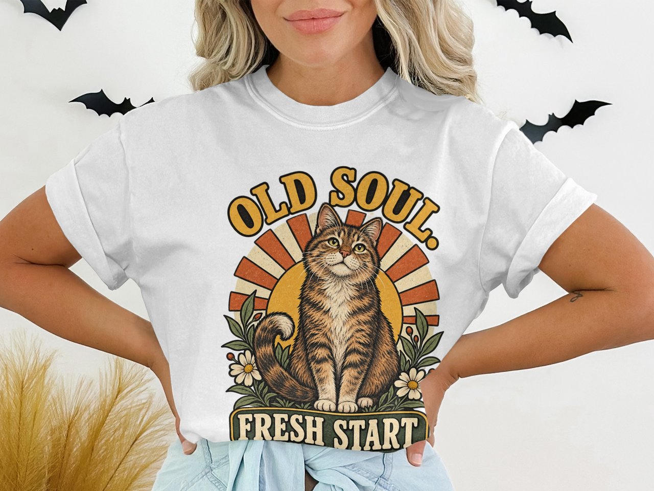 Old Soul Fresh Start Cat Tee