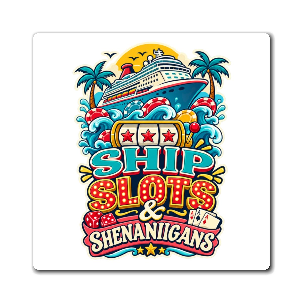 Ship Slots & Shenanigans Cruise Magnet